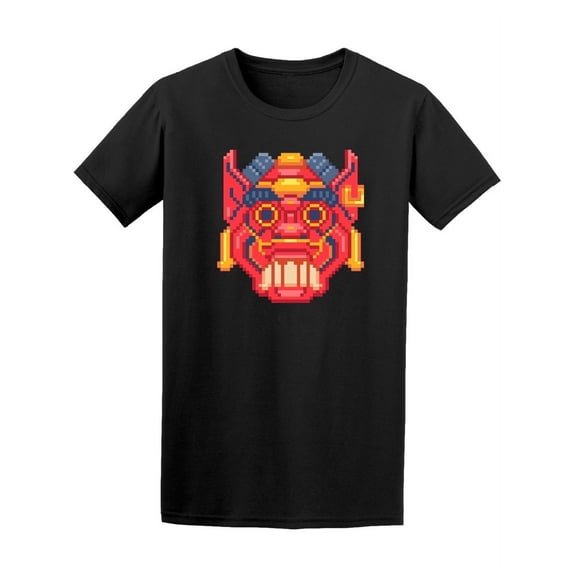 Pixel Art God's Masks T-Shirt Men -Image by Shutterstock, Male Medium