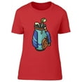 thumbnail image 1 of Pixel Art Golf Bag T-Shirt Women -Image by Shutterstock, Female Small, 1 of 2