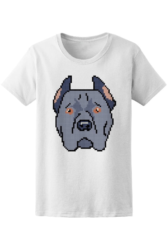 Pixel Art Pitbull T-Shirt Men -Image by Shutterstock, Male x-Large