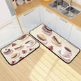 thumbnail image 1 of Pixel Cakes Strawberry Kitchen Mats Non Slip Standing Desk Mat Runner Rug Washable Kitchen Rugs for Floor 2PCS, 1 of 7