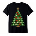 thumbnail image 1 of Pixel Christmas Tree T-Shirt Men's Festive Holiday Tee Gift Idea, 1 of 5