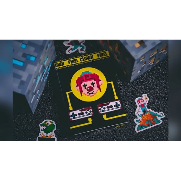 Pixel Clown (8-Bit Arcade Game) Playing Cards (of 750) by Kevin Wong