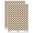 thumbnail image 1 of Pixel Digital Filled Heart Gaming Life 200+ Round Stickers - Brown - Matte Finish - 0.50" Size, 1 of 3