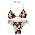 thumbnail image 1 of Pixel Dog Adjustable Strap Detachable Sponge Bikini Set - Two-Pack, for Beach and Pool Parties, 1 of 6