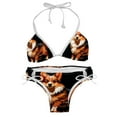 thumbnail image 1 of Pixel Dog Detachable Sponge Adjustable Strap Bikini Set 2-Pack Swimwear Swimsuit Beach Pool Party, 1 of 6