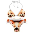 thumbnail image 1 of Pixel Dog Detachable Sponge Adjustable Strap Bikini Set 2-Pack for Various Scenes, 1 of 6