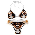 thumbnail image 1 of Pixel Dog Detachable Sponge Adjustable Strap Bikini Set Two-Pack - Ideal for Beach & Pool Parties, 1 of 6