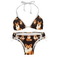 thumbnail image 1 of Pixel Dog Detachable Sponge Adjustable Strap Bikini Set Two-Pack Swimming Suits One-Piece Swimsuits - Ideal for Beach and Pool Parties, 1 of 6
