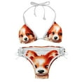 thumbnail image 1 of Pixel Dog Detachable Sponge Adjustable Strap Bikini Set Two-Pack Swimsuit Swim Suits Swim Wear, 1 of 6