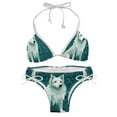 thumbnail image 1 of Pixel Dog Detachable Sponge Adjustable Strap Bikini Set Two-Pack Swimsuits for All Occasions, 1 of 6