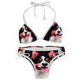 thumbnail image 1 of Pixel Dog Detachable Sponge Adjustable Strap Bikini Set Two-Pack - Versatile Swim Suit Set, 1 of 6