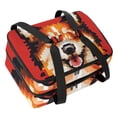 thumbnail image 1 of Pixel Dog Double Layered Insulated Lunch Bag with Two Compartments, Large Capacity, Handheld Portable, 7.1x11.4x16.1 Inches, 1 of 6