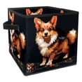 thumbnail image 1 of Pixel Dog Foldable Toy Storage Basket with Handle, 10.8"x10.5"x10.6", Large Capacity Storage Box Organizer Bins, 1 of 6