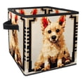 thumbnail image 1 of Pixel Dog Large Capacity Foldable Cube Organizer with Handle, 10.8"x10.5"x10.6" - Storage Containers Organizer Bins, 1 of 6