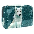 thumbnail image 1 of Pixel Dog PVC Waterproof Cosmetic Travel Bag Zipper Pouch Large Capacity Printed Design for Ladies Girls Men - for Travel, 1 of 6