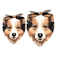 thumbnail image 1 of Pixel Dog Pack of Two Breathable Chiffon Yarn Dog Bandanas - Translucent Pet Collars for Small & Large Dogs - 16x16x22.8in & 20.9x20.9x30in Sizes, 1 of 5
