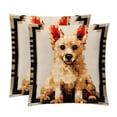 thumbnail image 1 of Pixel Dog Pillow Covers Set with Unique Patterns - 16x16, 18x18, 20x20 Inches - Set of 2 Elegant Pillow Inserts, Throw Pillows Covers for Home for Any Occasion, 1 of 6