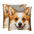 thumbnail image 1 of Pixel Dog Pillow Covers Set of 2 with Unique Patterns - Available in 16x16, 18x18, and 20x20 Inches for Various Occasions - Pillow Inserts Included, 1 of 6