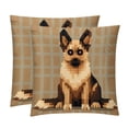 thumbnail image 1 of Pixel Dog Set of 2 - Chair Pillow Covers with Unique Patterns - Throw Pillow Inserts Included, Available in 16x16, 18x18, 20x20 Inches - Ideal for Home Decor,and Gifts, 1 of 6