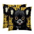thumbnail image 1 of Pixel Dog Set of 2 Velvet Throw Pillow Covers Inserts for Bed Pillow, Decorative Pillows - 16x16 18x18 20x20 Inches with Unique Patterns for Various Occasions, 1 of 6