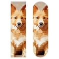 thumbnail image 1 of Pixel Dog Skateboard Stickers Pack of Two - Emery Surface PVC Backing 8.8x32.6in/22.4x83 cm Accessories, 1 of 5