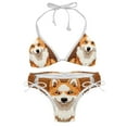 thumbnail image 1 of Pixel Dog Swim Wear Detachable Sponge Adjustable Strap Bikini Set Two-Pack for Multiple Scenes, 1 of 6