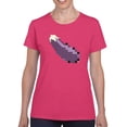 thumbnail image 1 of Pixel Eggplant Fun Emoji - Retro Meme Art Design Women's T-shirt, 1 of 4