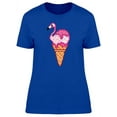 thumbnail image 1 of Pixel Flamingo Ice Cream T-Shirt Women -Image by Shutterstock, Female Large, 1 of 2