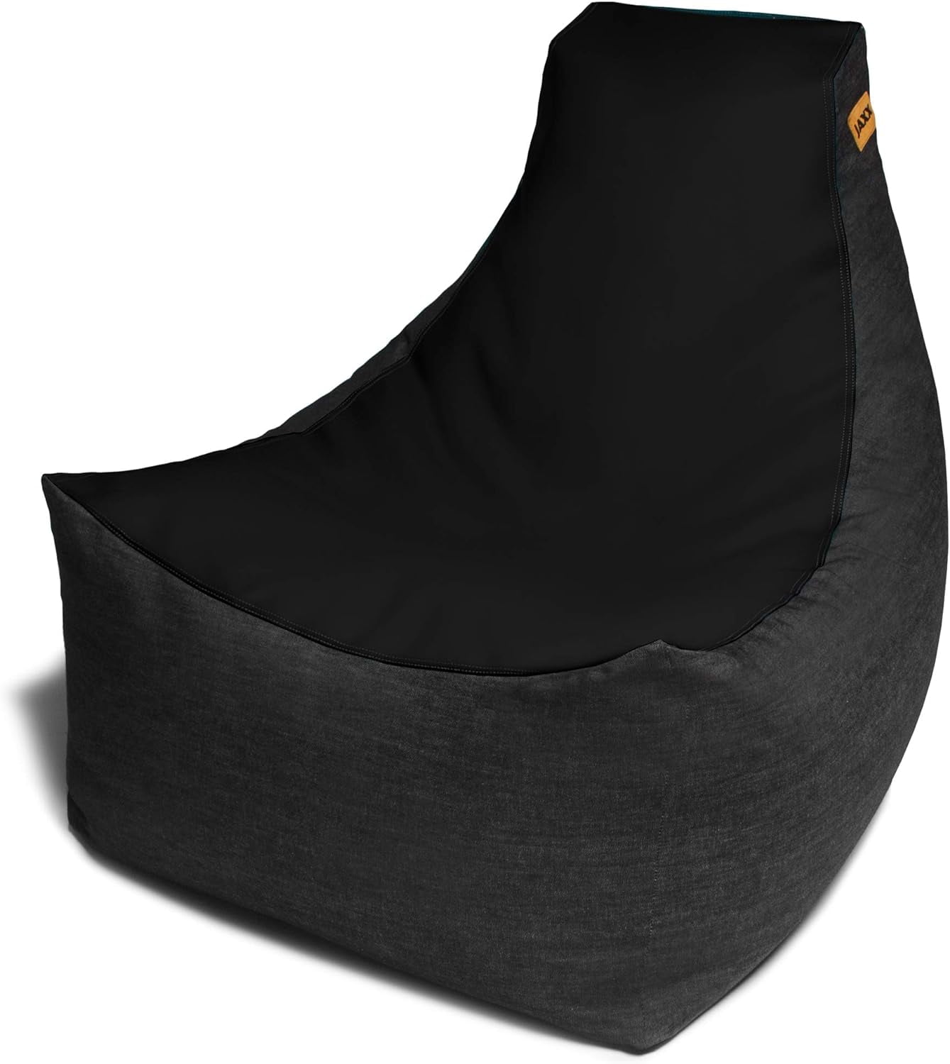 Pixel Gamer Chair Game Room/Home Theater Bean Bag Chair, Black