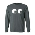 thumbnail image 1 of Pixel Ghost Eyes Adult Long Sleeve T-shirt, 1 of 3