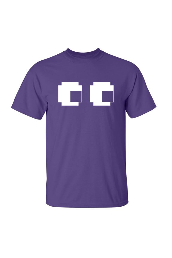 Pixel Ghost Eyes Adult Short Sleeve T-shirt