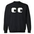 thumbnail image 1 of Pixel Ghost Eyes Crewneck Sweatshirt, 1 of 1