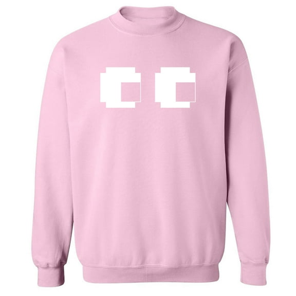 Pixel Ghost Eyes Crewneck Sweatshirt