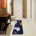 thumbnail image 1 of Pixel Ghosts Pumpkins Runner Rug Non Slip 72×24 in Ares Rugs for Bedroom Bathroom Living Room, 1 of 7