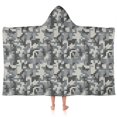 thumbnail image 1 of Pixel Gray Camo Digital Pattern Hooded Bath Towel，50"x30" for Ages 3 To 12 Kids, Quick Dry Lightweight Soft Microfiber Hood Beach Towel Cover Up for Kids, 1 of 7