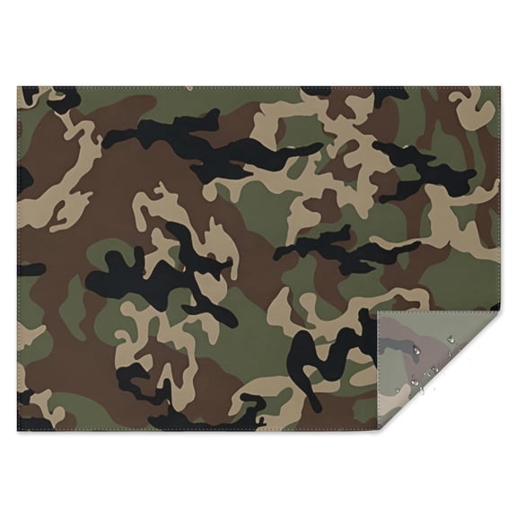 Pixel Gray Camo Digital Pattern Rectangle Tablecloth 60"x84",Waterproof Polyester Rectangle Table Cloth, Wipeable Spillproof Polyester Tablecloth for Dining, Camping, Indoor and Outdoor