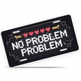 thumbnail image 1 of Pixel Heart Message Front License Plate, Metal License Plate, Funny Standard Plates Personalized Novelty Decorative For Men/Women/Boys/Girls Car 6×12 Inch, 1 of 7