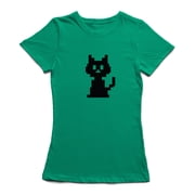 Pixel Kitty Cat Design Womens T-shirt