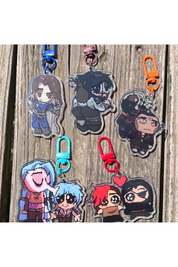 Pixel Meme Arcane Keychains! Acrylic 2.5in (1 keychain)