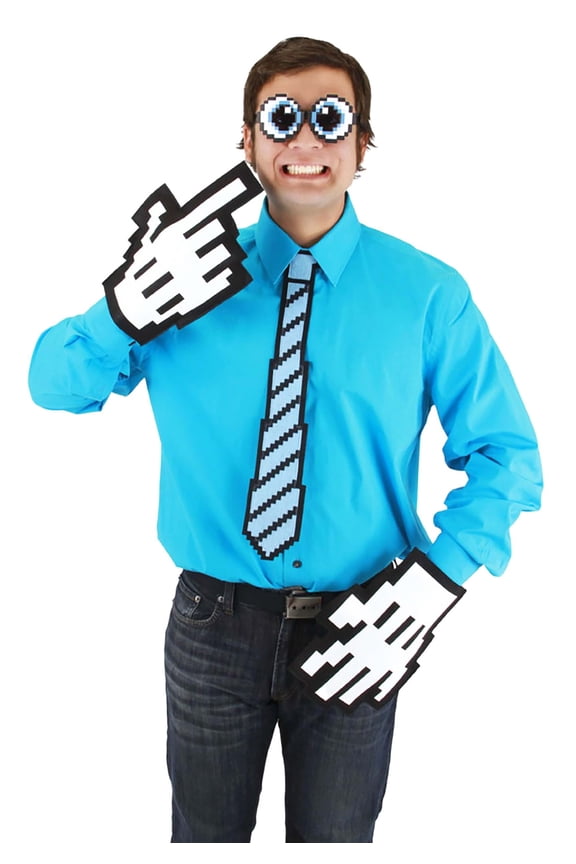 Pixel Necktie Blue/Black