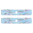 thumbnail image 1 of Pixel Ocean with Floral Extra Long Silicone Algae Sink Mat 30x5.4in 2 Pack Waterproof Pad for Large Faucets, RV and Bathroom Sink, 1 of 10