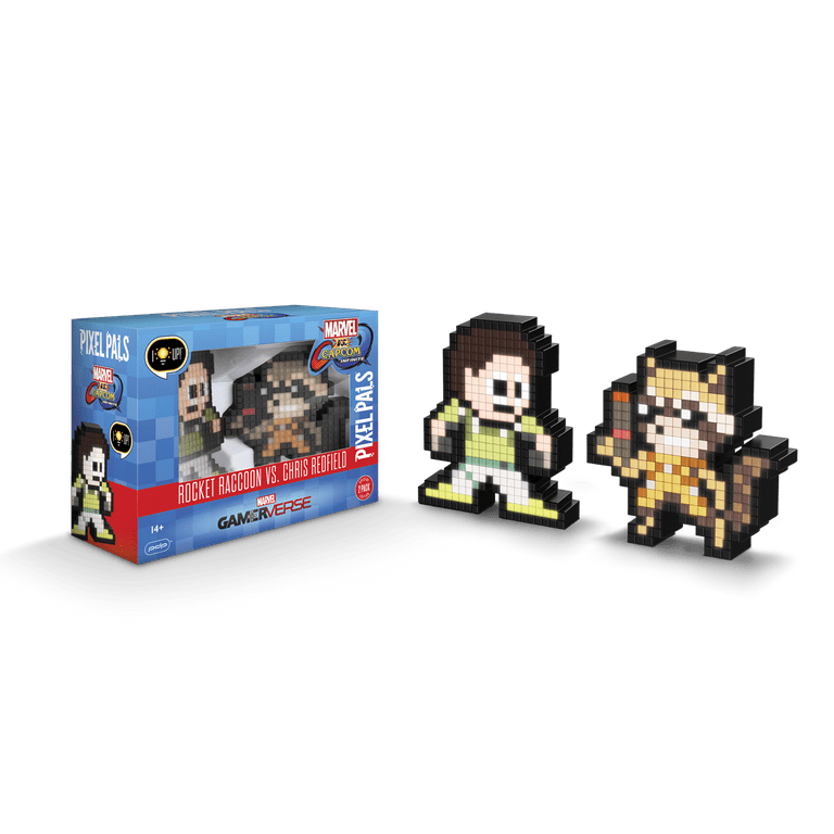 PIXEL PALS クリス レッドフィールド ロケット・ラクーン MARVEL Pixel Pals Rocket Raccoon vs. Chris Redfield (Marvel vs