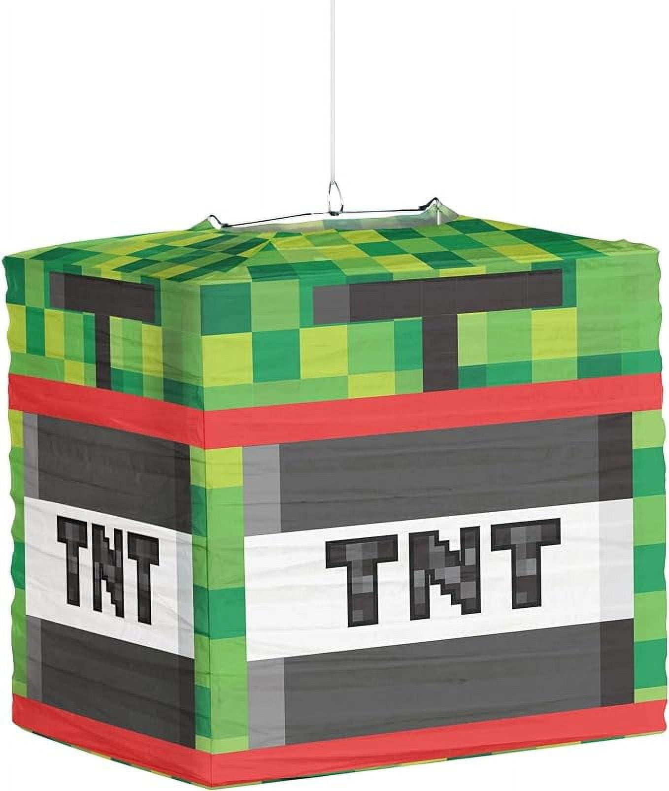 Pixel Party TNT Mine Video Game Epic Birthday Party Decoration Paper Lanterns