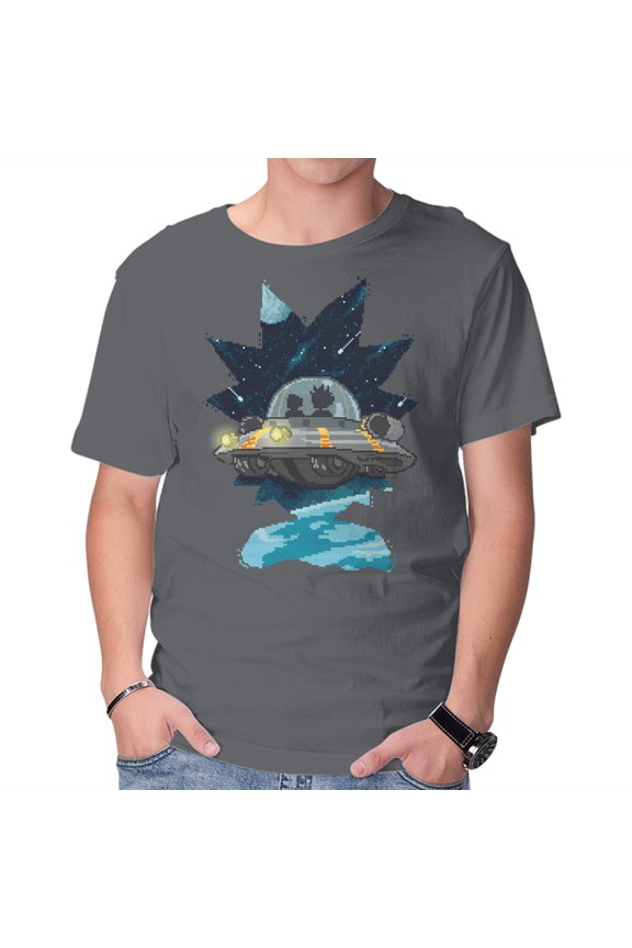 Pixel Rick Unisex T-Shirt Tee Sweatshirt Hoodie Tank Top