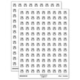 thumbnail image 1 of Pixel Save Floppy Disk Icon 200+ Round Stickers - White - Matte Finish - 0.50" Size, 1 of 3