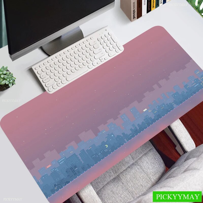 Pixel Sence Art Cute Large Mat Gaming Mouse Pad Gamer Mousepad 50x100cm