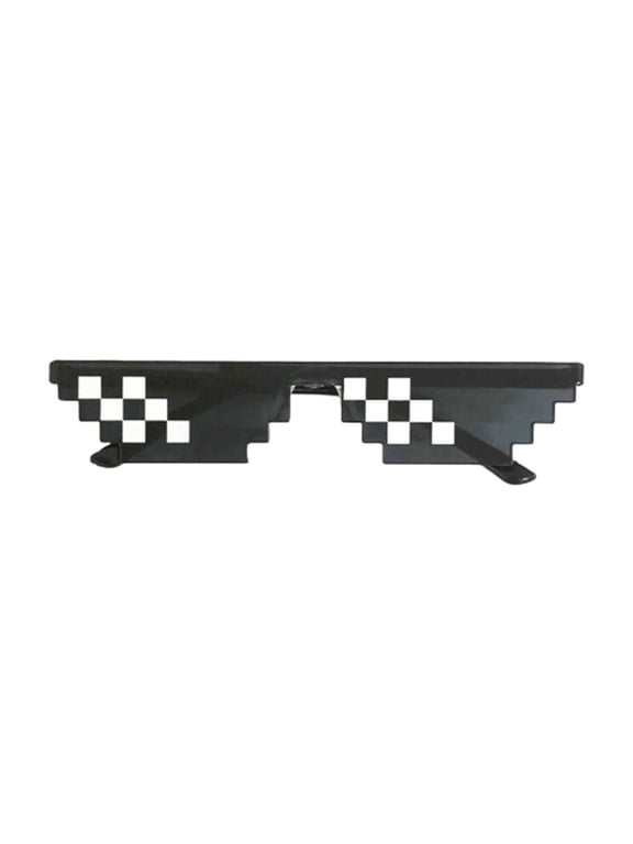 Pixel Sunglasses for Men, Vintage Mosaic Glasses, Groom & Best Man Wedding Photo Props, Bachelor Party Fashion Accessories