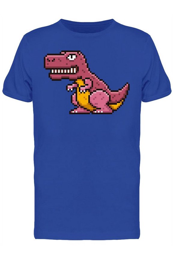 Pixel T- Rex T-Shirt Men -Image by Shutterstock, Male Large
