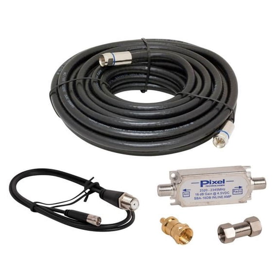 Pixel Technologies XMPRO100 SiriusXM Radio 100 ft. Amplified Antenna Extension Kit
