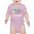 thumbnail image 1 of Pixel Unicorn Kitty Magic Art Bodysuit Infant -Image by Shutterstock,  18 Months, 1 of 4